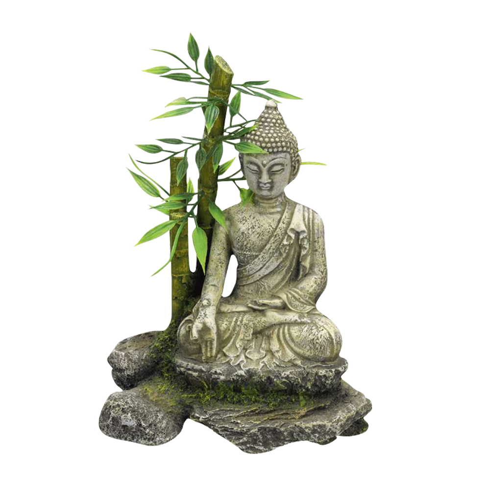 Aqua Ornaments Zen Statue mit Bambus Nobby – MeinTierbedarf.com